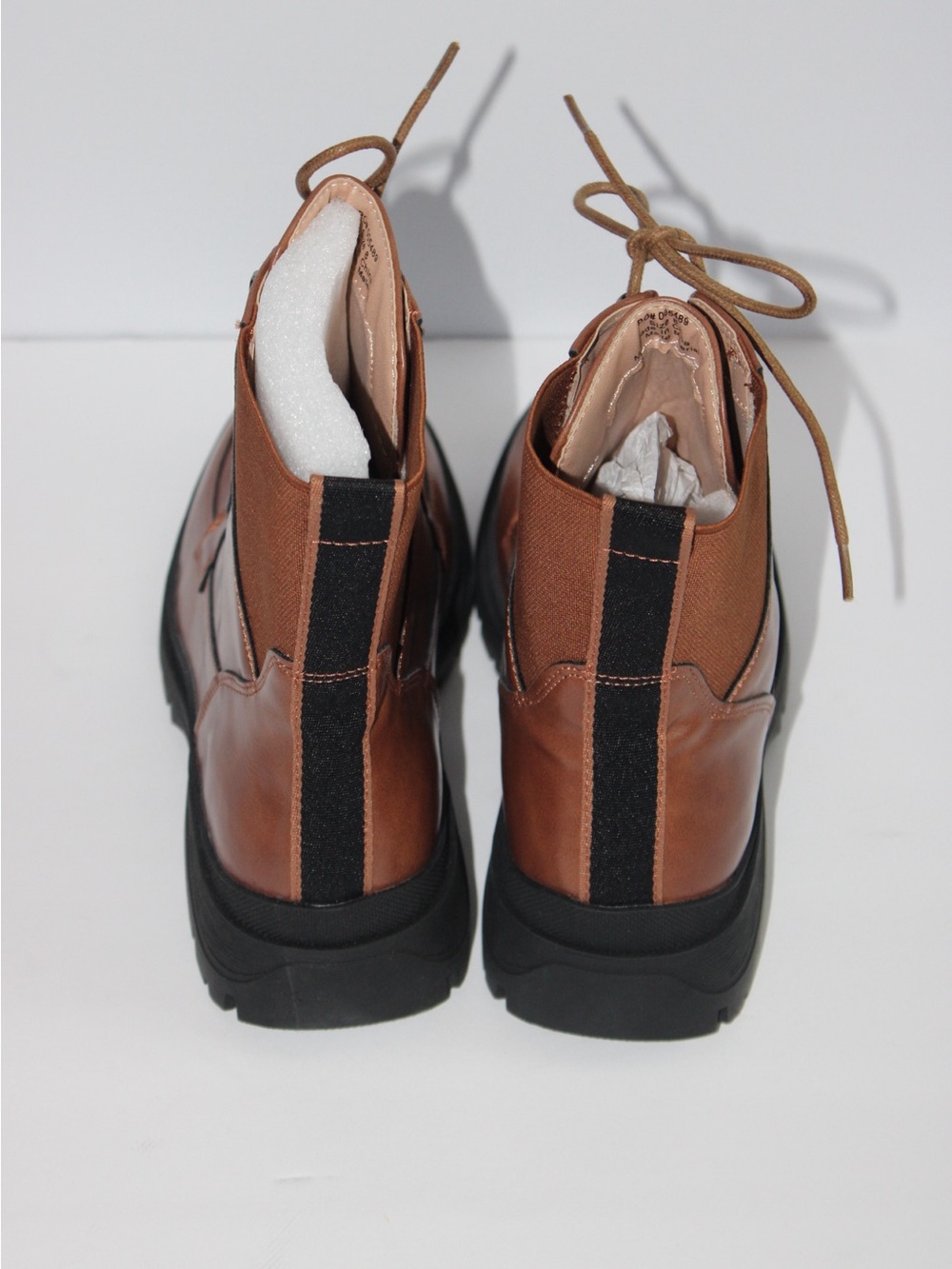 Brand New (NWOT or Box) Women’s Brown Lace-Up Combat Boots - Picture 4 of 9